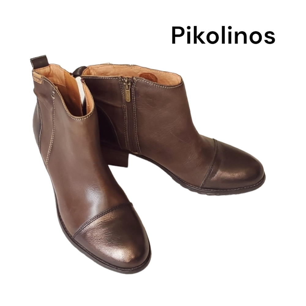 Pikolinos Brown Booties Gorgeous Two-tone Metallic